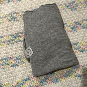 Lou Lou and company ribbed gray swaddle